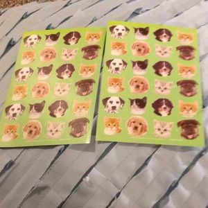 Cute cats and dogs stickers.